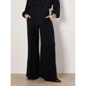 APRICOT SELF RIB WIDE LEG PANT