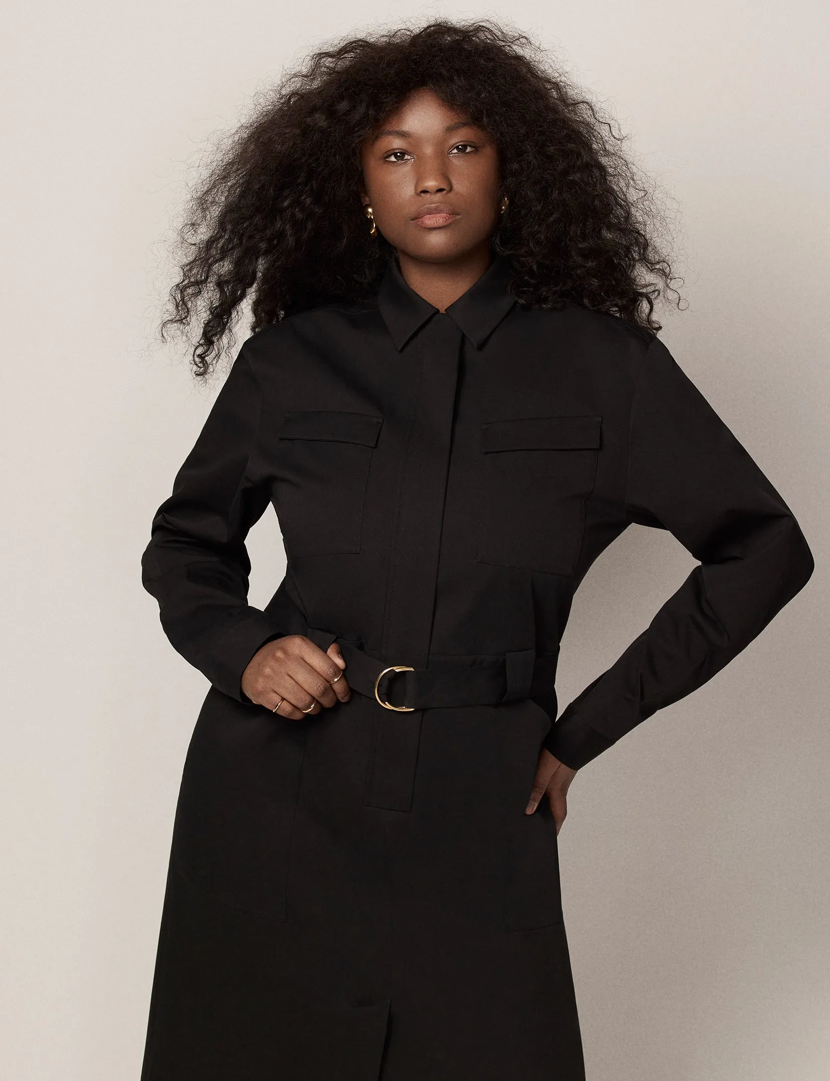 Belted Utility Dress