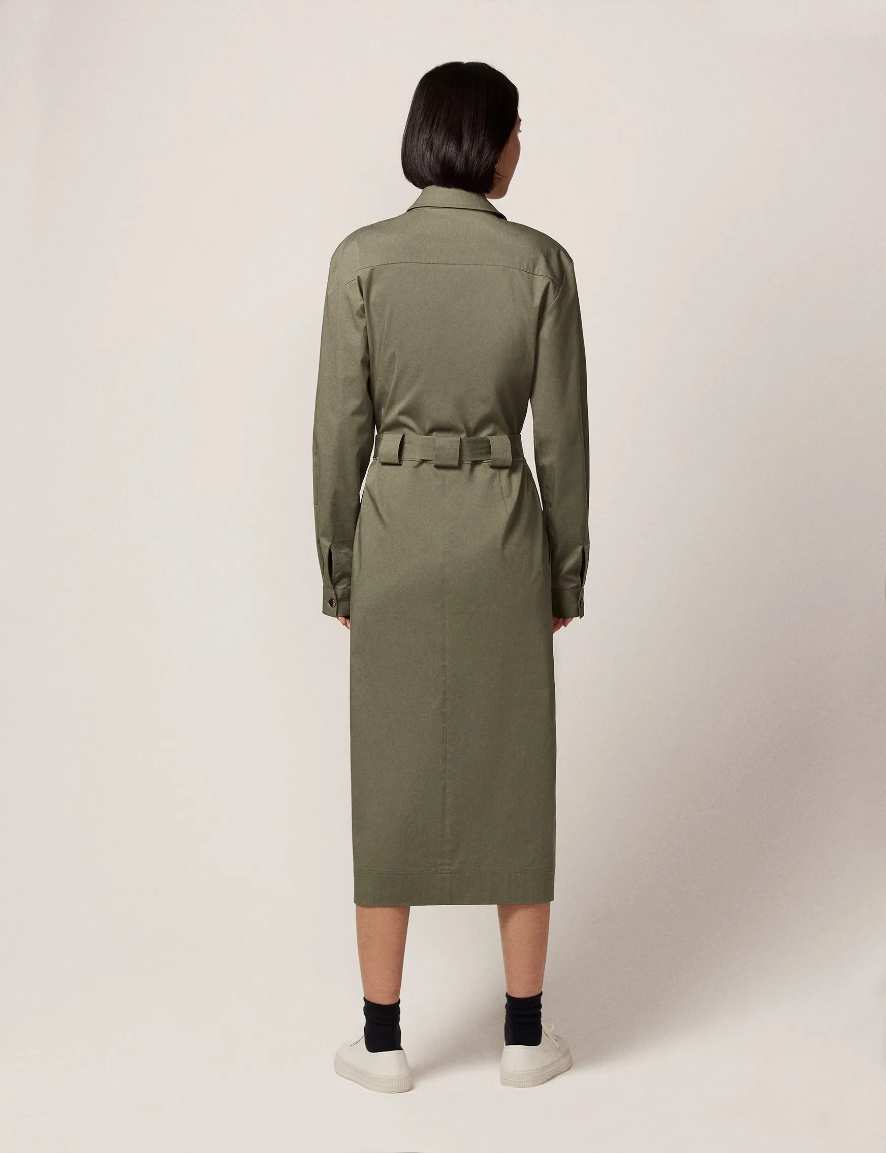 Belted Utility Dress