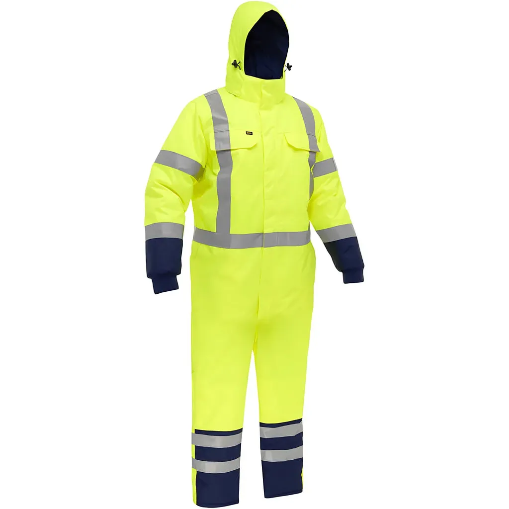 Bisley 344M6453X-YLNV/L ANSI Type R Class 3 Extreme Cold Coverall with X-Back