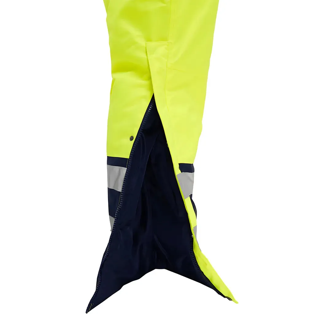 Bisley 344M6453X-YLNV/L ANSI Type R Class 3 Extreme Cold Coverall with X-Back