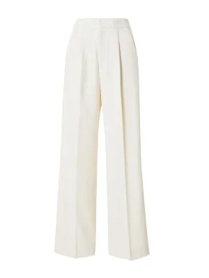 Copenhagen Muse pleated wide leg trousers, white