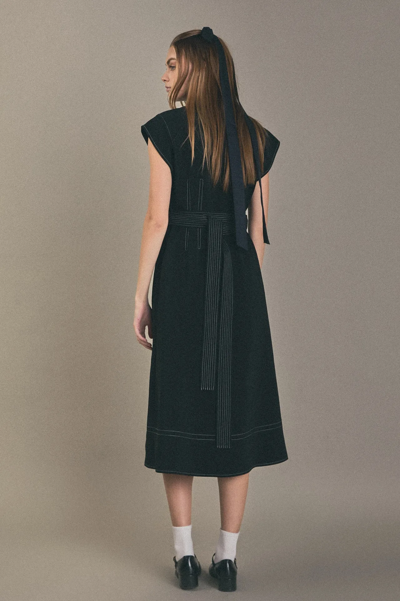 English Factory - Modern Structure Midi Dress