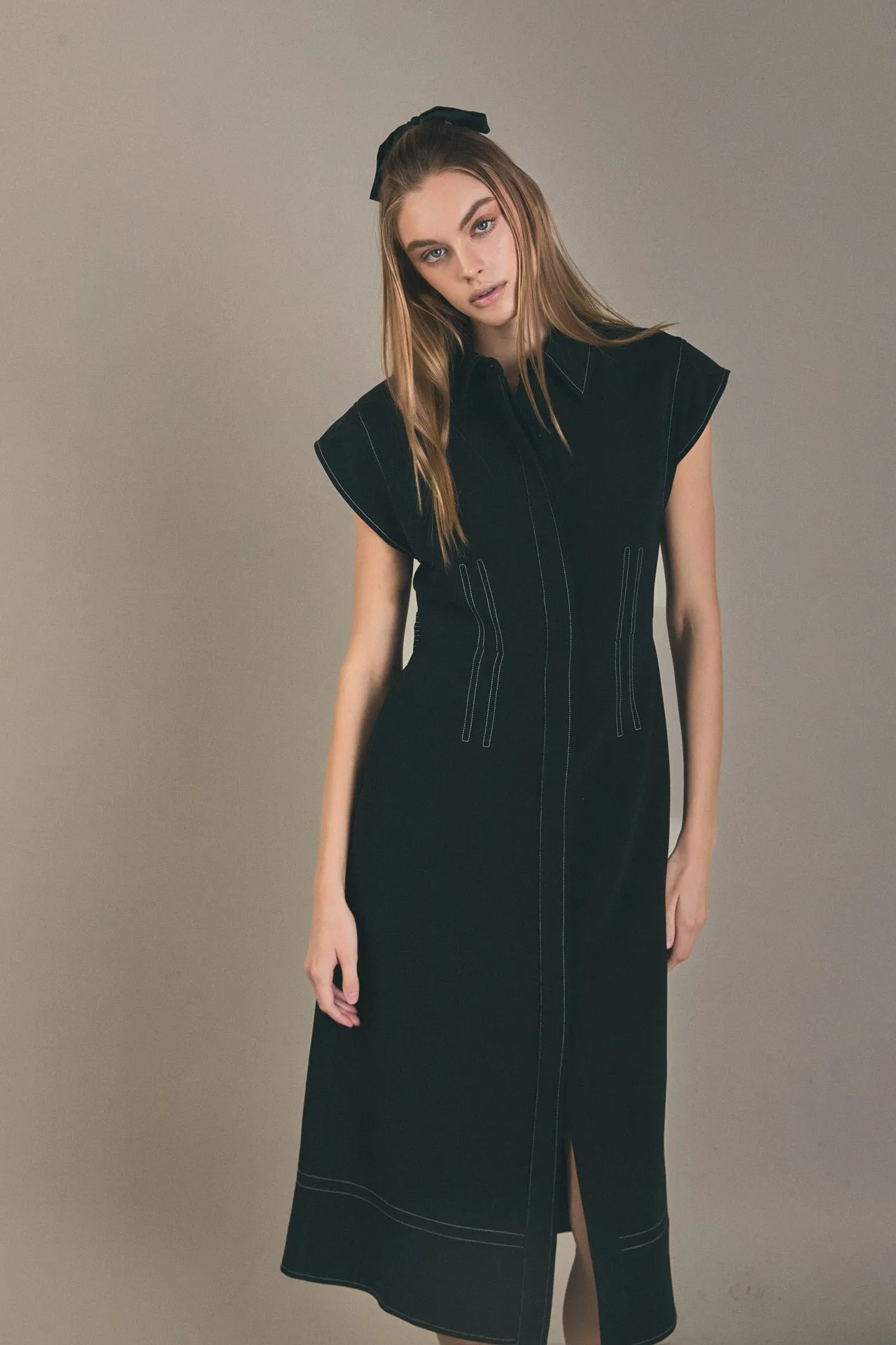 English Factory - Modern Structure Midi Dress