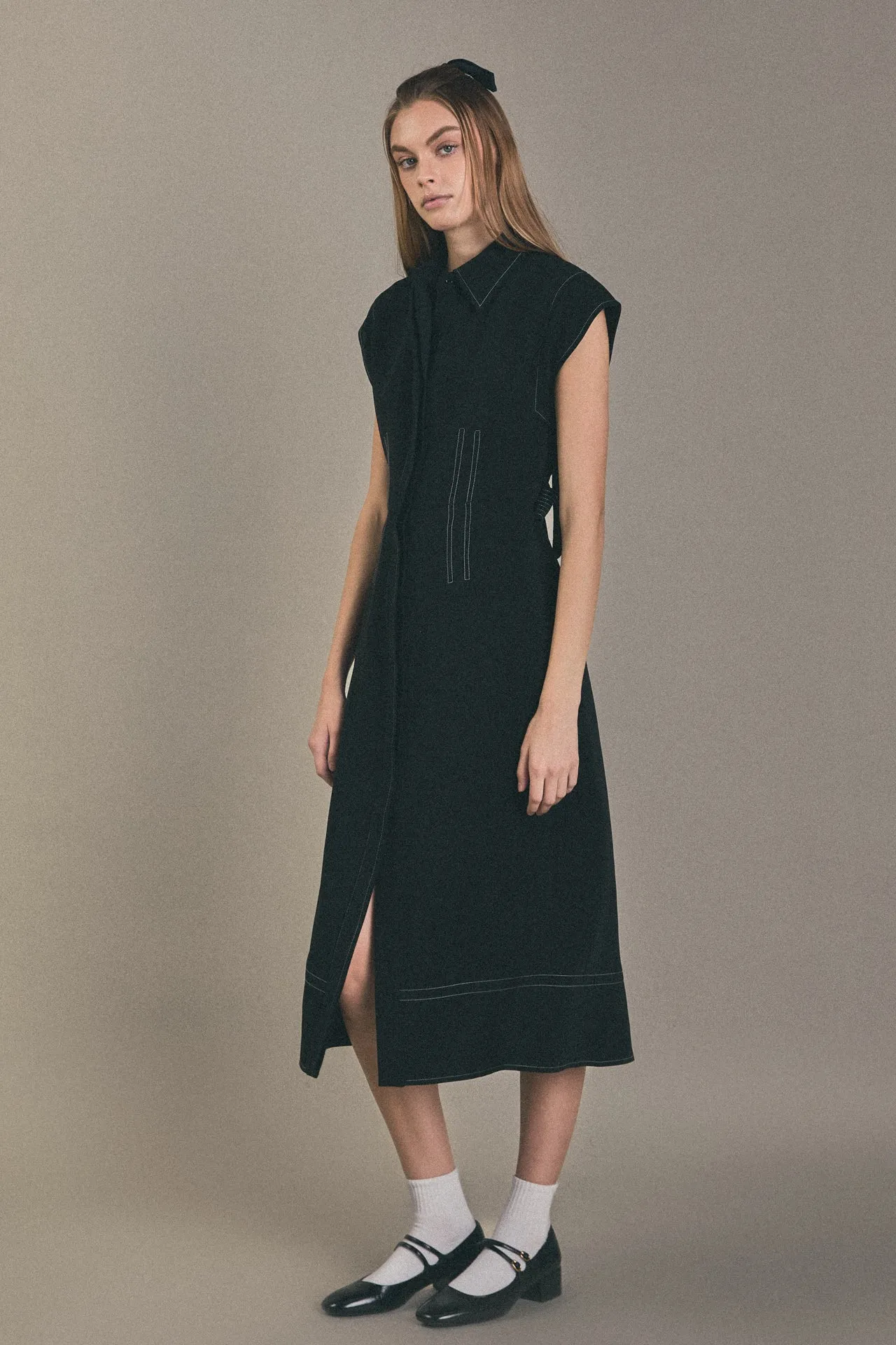 English Factory - Modern Structure Midi Dress