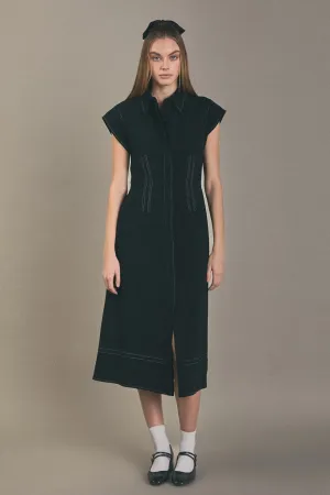 English Factory - Modern Structure Midi Dress