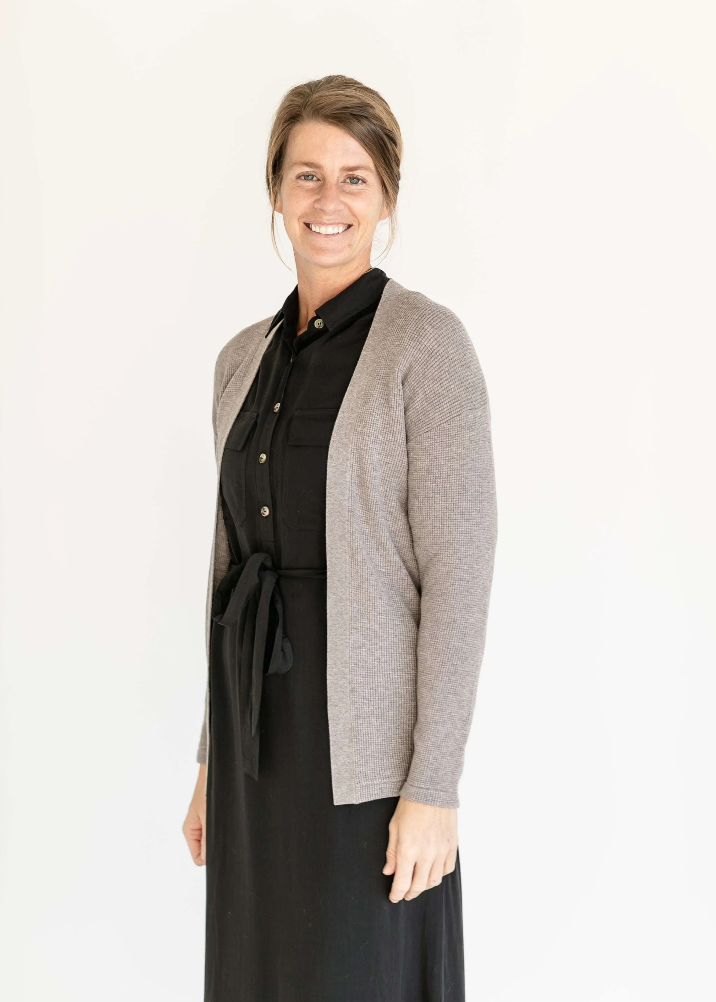Essential Waffle Knit Cardigan