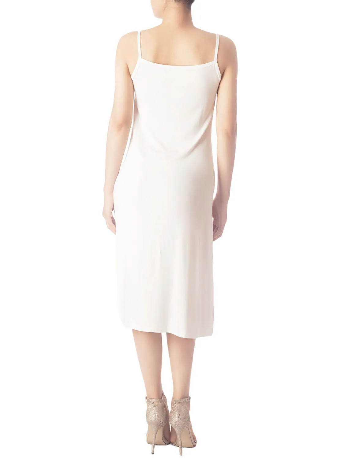 iB-iP Women's Modal Spaghetti Strap Knee Length Casual Full Slip