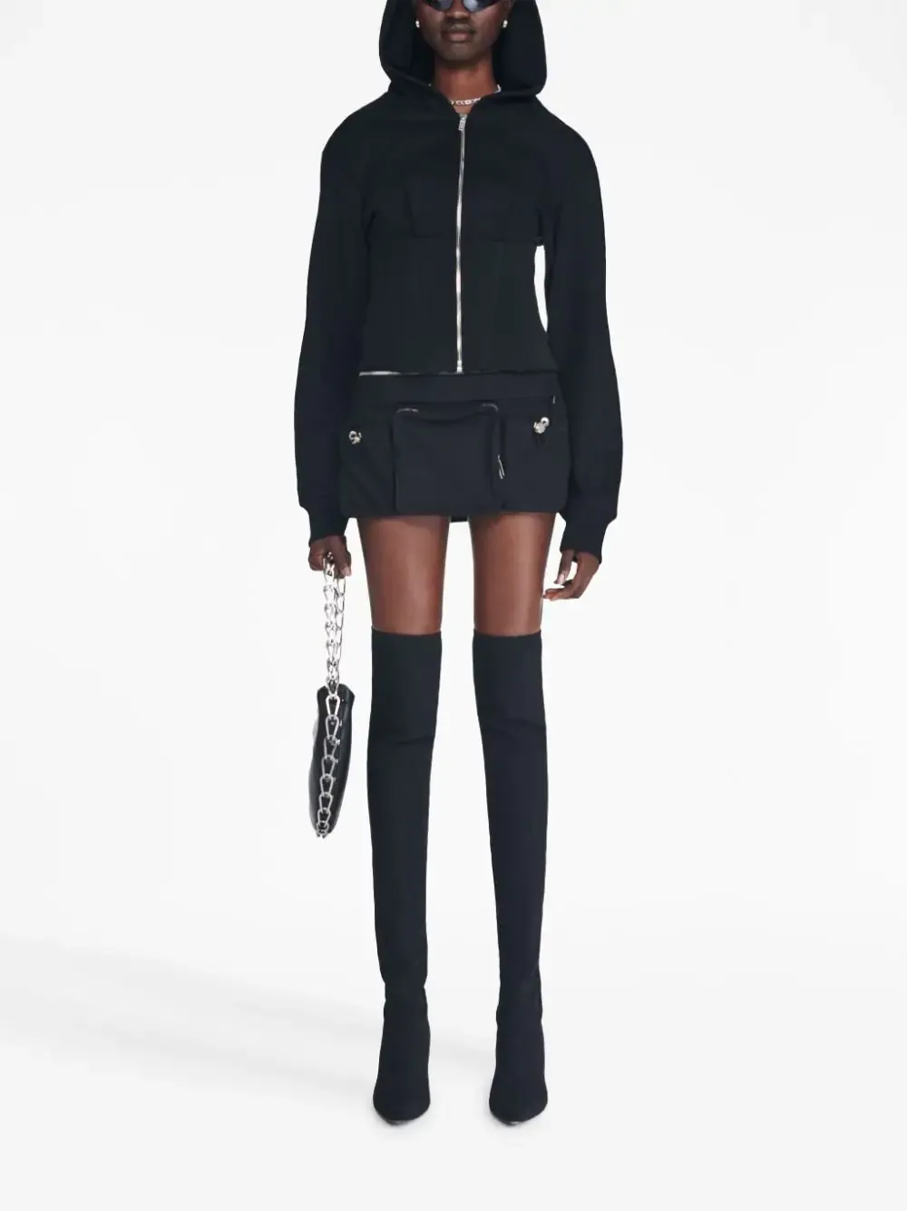 Layered Corset Hoodie
