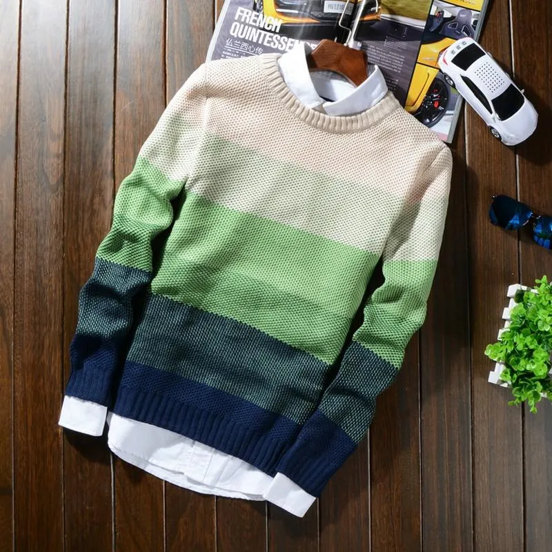 Luxury Wool Striped Sweater