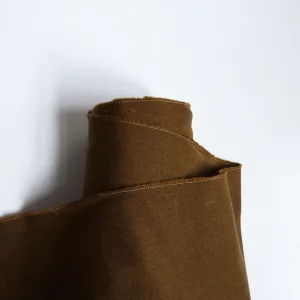 Merchant & Mills Fabric : Flax / Cotton Dry Oilskin - Nicotine