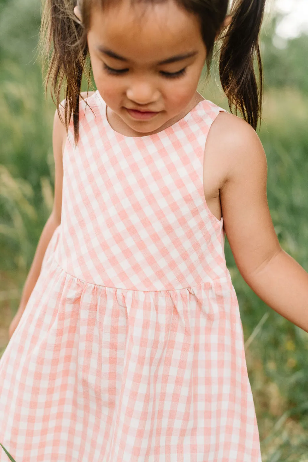 Weekend Dress in Petal Gingham